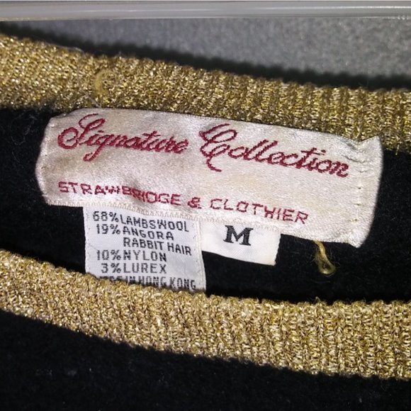 Strawbridge & Clothier Signature Collection Wool Blend Pull Over Sweater Women's - Picture 3 of 4